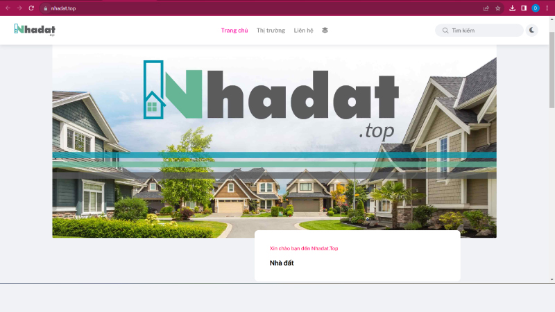 Website Nhadat.Top trang cung cấp thông tin nhà đất